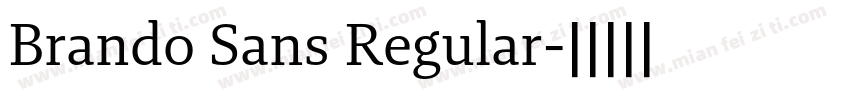 Brando Sans Regular字体转换